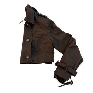 Lumier Safari Black Cropped Jacket Size Large NWT